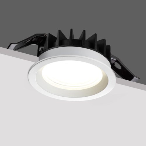 Светильник точечный LED Fluo 359844 Novotech белый на 1 лампу, основание белое в стиле хай-тек круглый фото 7