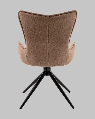Стул обеденный Irigo,  серо-бежевый УТ000040792 Stool Group, бежевый/рогожка, ножки/металл/чёрный, размеры - *890**** фото 5