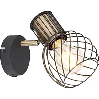 Бра лофт Argusto 54013-1 Globo чёрный 1 лампа, основание чёрное в стиле лофт современный 