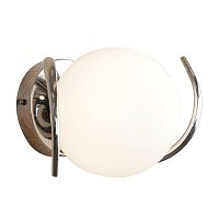 Бра Dalmine OML-64101-01 Omnilux белый 1 лампа, основание хром в стиле современный 