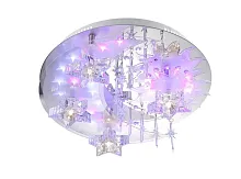 Светильник потолочный GRANATUM 68030-4 GLOBO без плафона на 4 лампы, основание серебряное в стиле современный  Светильник потолочный GRANATUM 68030-4 GLOBO без плафона на 4 лампы, основание серебряное в стиле современный