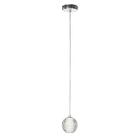 Светильник подвесной Rain 10112/1 LOFT IT прозрачный 1 лампа, основание хром в стиле современный 