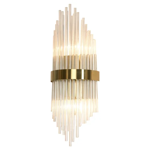 Бра LSP-8480 Lussole прозрачный на 1 лампа, основание матовое золото в стиле современный 