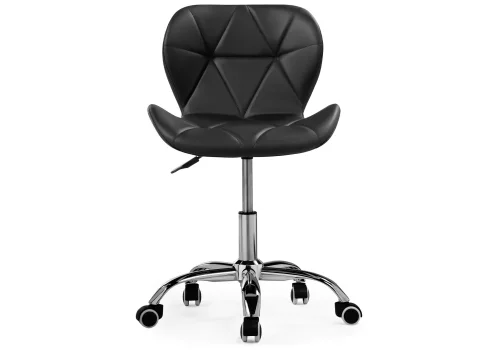 Компьютерное кресло Trizor black 15339 Woodville, чёрный/искусственная кожа, ножки/металл/хром, размеры - *810***530*530 фото 3