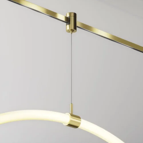 Коннектор с тросовым подвесом Tau в шинопровод Flarity латунь TRA154SW-1BS Maytoni латунь в стиле хай-тек современный для светильников серии Magnetic trаck system Flarity flarity магнитная фото 5