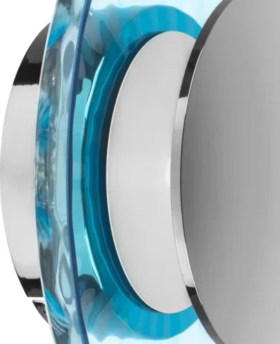 Бра LED Celesta 809025 Lightstar голубой на 1 лампу, основание хром в стиле арт-деко современный фото 3