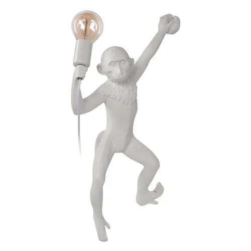 Бра Monkey 10314W/A LOFT IT без плафона на 1 лампа, основание белое в стиле современный животные