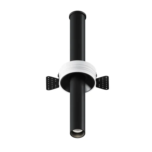 Светильник точечный LED Focus T C140TRS-L300-7W4K-B Maytoni чёрный на 1 лампу, основание чёрное в стиле современный хай-тек для затирки круглый трубочки