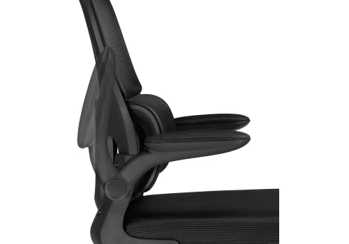 Компьютерное кресло Sprut black 15623 Woodville, чёрный/сетка, ножки/пластик/чёрный, размеры - *1270***640*670 фото 8