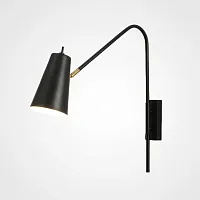 Настенный светильник VERINA Black 224055-23 ImperiumLoft чёрный 1 лампа, основание латунь в стиле лофт современный 