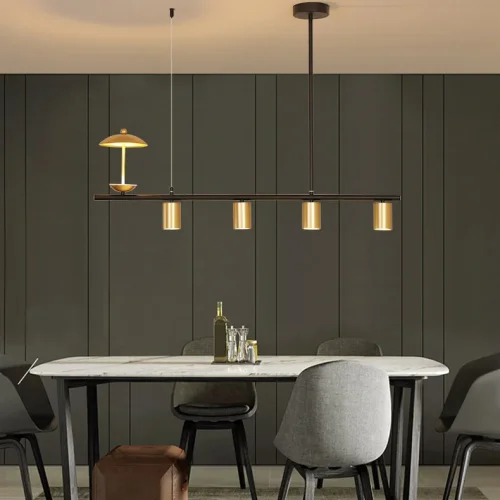 Светильник подвесной HETLEY L120 Gold 203907-23 ImperiumLoft золотой на 6 ламп, основание золотое в стиле современный фото 13