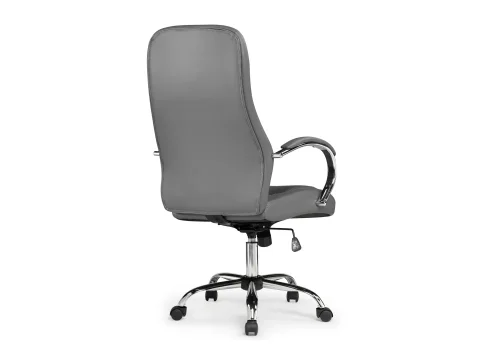 Компьютерное кресло Tron grey 15516 Woodville, серый/искусственная кожа, ножки/металл/хром, размеры - *1210***610*700 фото 5