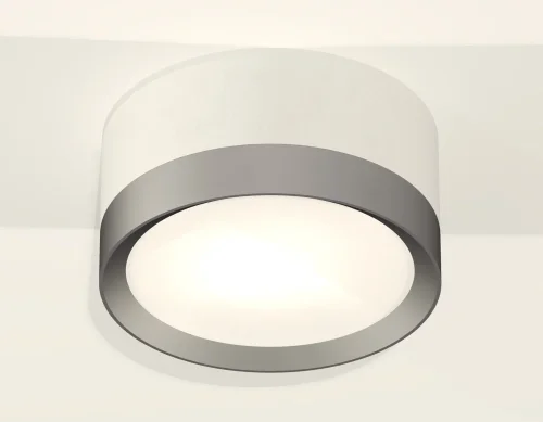 Светильник накладной XS8101004 Ambrella light белый 1 лампа, основание белое в стиле хай-тек круглый фото 2