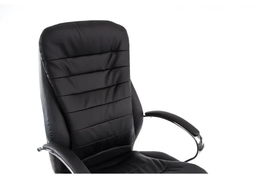Компьютерное кресло Tomar черное 1740 Woodville, чёрный/искусственная кожа, ножки/металл/хром, размеры - *1260***680*680 фото 6