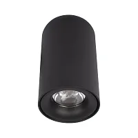 Светильник накладной LED Tictac 10220 Black 3000K LOFT IT чёрный 1 лампа, основание чёрное в стиле современный круглый