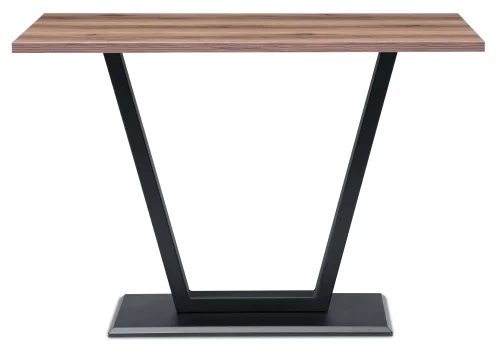 Стол на тумбе Мичиган Лофт 110х70 25 мм дуб делано темный / черный матовый 515299 Woodville столешница дуб делано темная из лдсп фото 3