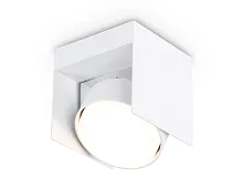 Светильник накладной TN70841 Ambrella light белый 1 лампа, основание белое в стиле современный хай-тек круглый