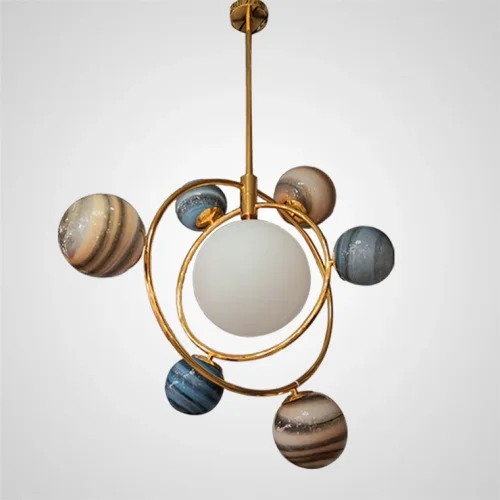 Светильник подвесной COSMOGONY A 151873-26 ImperiumLoft белый на 1 лампу, основание золотое в стиле современный лофт фото 12 Светильник подвесной COSMOGONY A 151873-26 ImperiumLoft белый на 1 лампу, основание золотое в стиле современный лофт фото 12