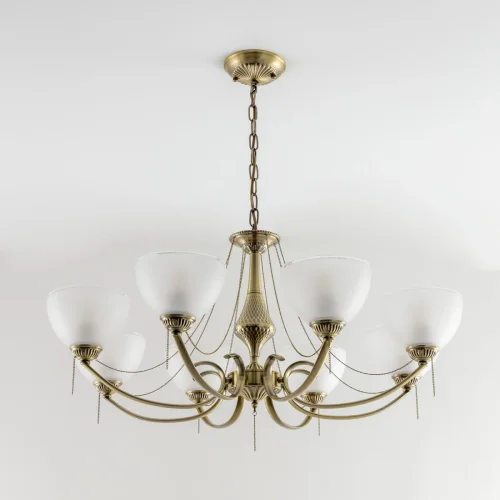 Люстра подвесная Франческа CL417283 Citilux белая на 75 ламп, основание бронзовое в стиле классический  фото 4