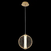 Светильник подвесной LED SYNC SP12W LED GOLD Crystal Lux белый на 1 лампу, основание золотое в стиле современный 