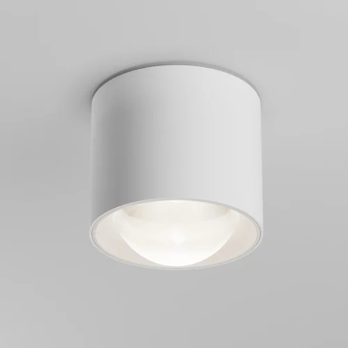 Светильник накладной LED Lens C217CL-15W4K-W Maytoni белый на 1 лампу, основание белое в стиле современный хай-тек круглый фото 4