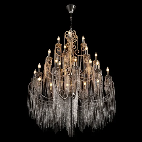 Люстра подвесная Wonderland 10405/24 LOFT IT без плафона на 24 лампы, основание никель в стиле арт-деко фото 4