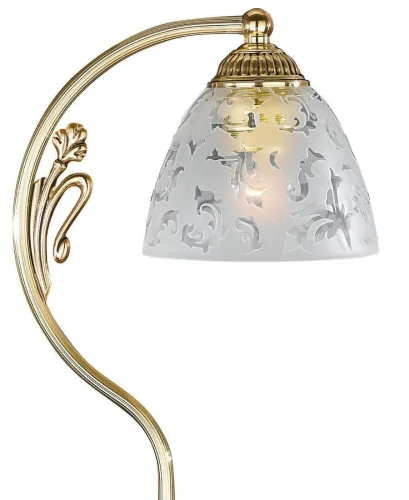 Настольная лампа P 6352 P Reccagni Angelo белая 1 лампа, основание золотое металл в стиле классический  фото 2