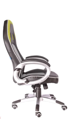 Геймерское кресло Drive TM Ткань+Экокожа Зеленый EC-322 PU Green Everprof, чёрный/ткань, ножки//, размеры - 1110*1190***520* фото 2