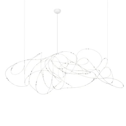 Светильник подвесной LED Flock of Light 10309/31 CR LOFT IT белый на 1 лампу, основание белое в стиле современный минимализм фото 6