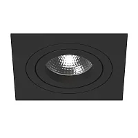 Светильник точечный Intero 16 Quadro i51707 Lightstar чёрный 1 лампа, основание чёрное в стиле хай-тек современный 