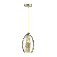 Светильник подвесной Sapphire 4489/1 Lumion серый 1 лампа, основание античное бронза в стиле современный выдувное