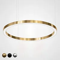 Светильник подвесной LED Horizontal 177925-22 ImperiumLoft золотой 1 лампа, основание золотое в стиле современный кольца