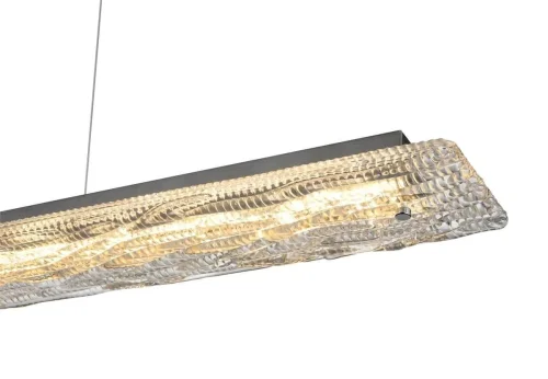 Светильник подвесной LED Umbria VL7132P40 Vele Luce прозрачный на 1 лампу, основание чёрное в стиле хай-тек фото 2