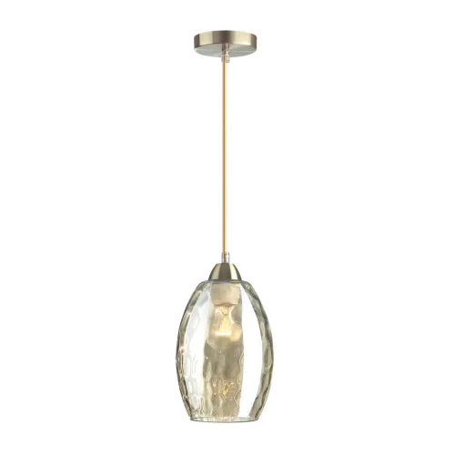 Светильник подвесной Sapphire 4489/1 Lumion серый 1 лампа, основание античное бронза в стиле современный выдувное