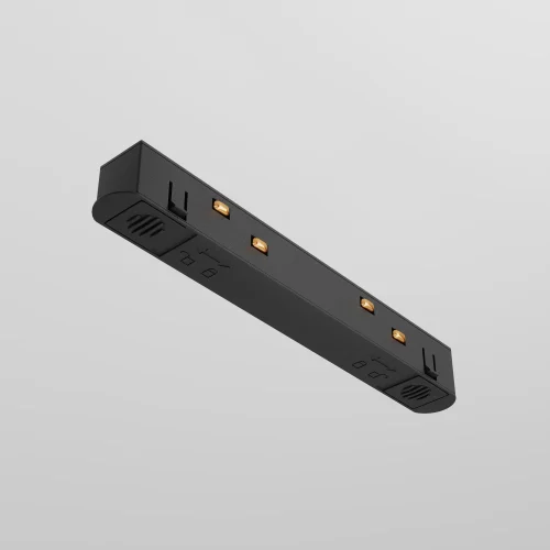 Прямой коннектор питания Magnetic track system TRA034PC-42B Maytoni чёрный в стиле современный хай-тек для светильников серии Magnetic track system Exility подвесной встраиваемый накладной exility тонкая магнитная магнитный фото 6
