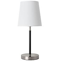 Настольная лампа Rodos A2589LT-1SS Arte Lamp белая 1 лампа, основание матовое серебро металл в стиле модерн 