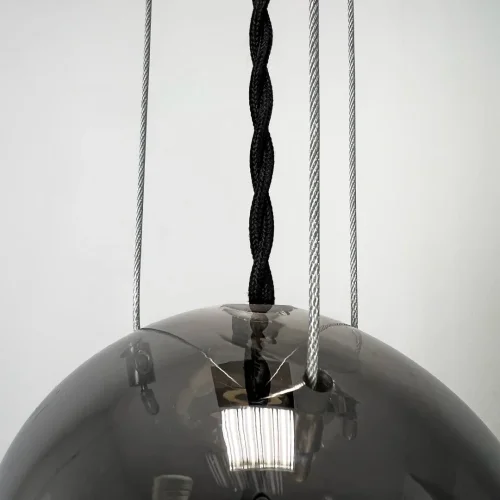 Светильник подвесной FRAGA 140714-26 ImperiumLoft прозрачный 1 лампа, основание чёрное в стиле современный  фото 14