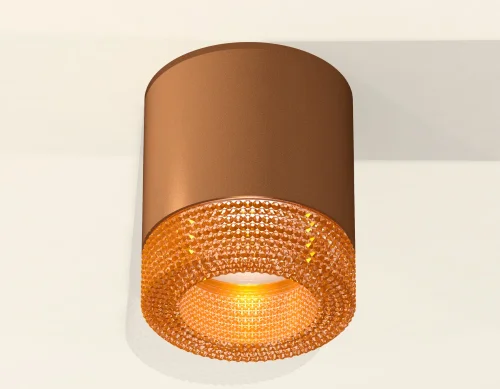 Светильник накладной Techno spot XS7404031 Ambrella light коричневый 1 лампа, основание коричневое в стиле хай-тек современный круглый фото 2