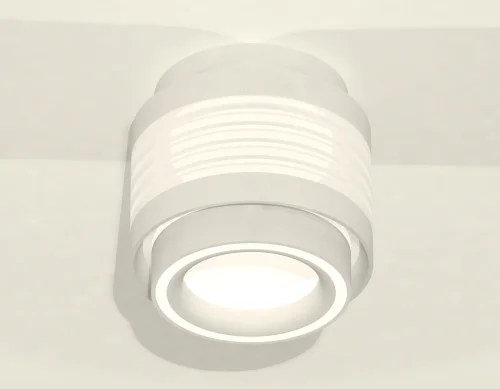 Светильник накладной XS8431002 Ambrella light белый 1 лампа, основание белое в стиле хай-тек круглый фото 2
