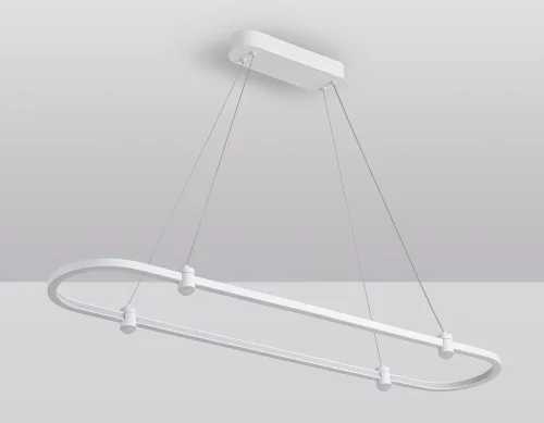 Светильник подвесной LED FL5588 Ambrella light белый 1 лампа, основание белое в стиле современный хай-тек  фото 6