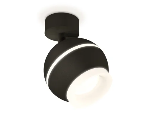 Спот с 1 лампой Techno spot XM1102017 Ambrella light чёрный GU5.3 в стиле хай-тек современный 