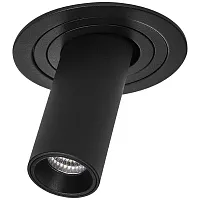 Светильник точечный LED Intero i617274 Lightstar чёрный 1 лампа, основание чёрное в стиле модерн хай-тек 
