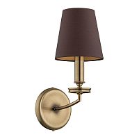 Бра Rossano ROS-K-1(P/A) Kutek коричневый 1 лампа, основание бронзовое в стиле классический 