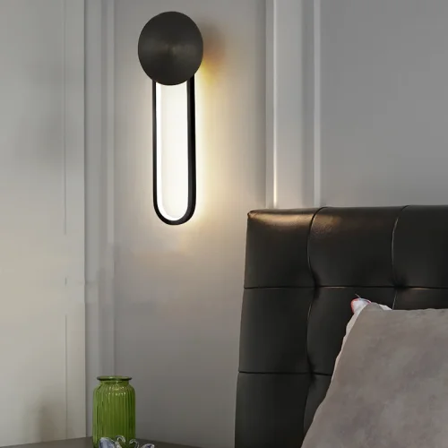 Настенный светильник HEIDY B Black 212045-23 ImperiumLoft белый на 1 лампа, основание чёрное в стиле современный  фото 17