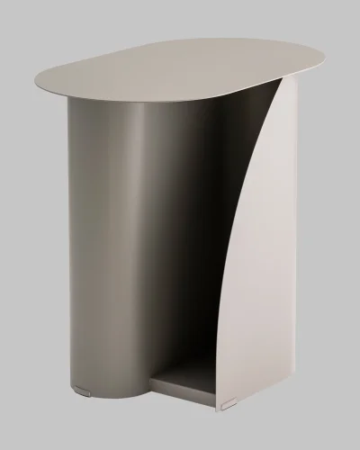 Журнальный столик Yvaine, металл, темно-серый УТ000040318 Stool Group столешница серая из металл