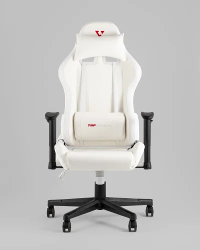 Кресло спортивное TopChairs GMM-080, белый, на черной базе УТ000039639 Stool Group, белый/экокожа, ножки/полимер/чёрный, размеры - *1330***740*680 фото 6