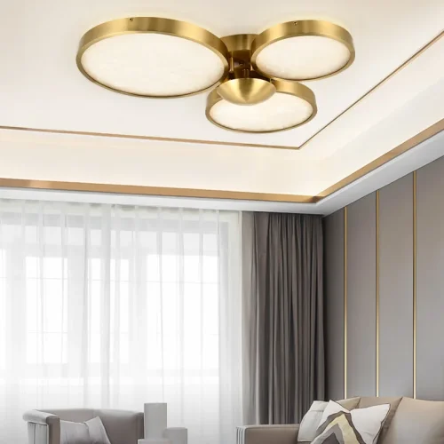 Светильник потолочный UTICA L2 208060-23 ImperiumLoft коричневый на 2 лампы, основание латунь в стиле современный фото 14