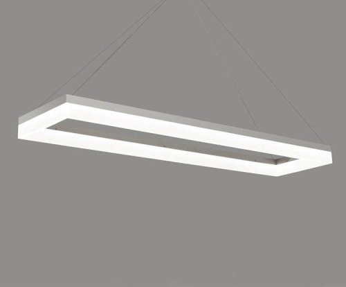 Светильник подвесной LED Euro V1730-PL Moderli белый 1 лампа, основание белое в стиле хай-тек квадраты фото 3