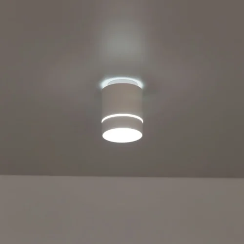 Светильник накладной LED Борн CL745010N Citilux белый на 1 лампу, основание белое в стиле хай-тек современный круглый фото 2