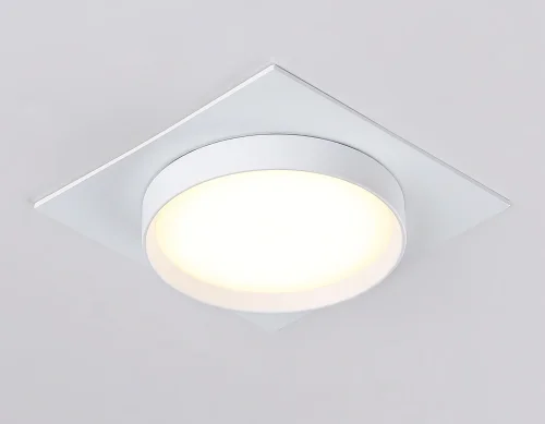 Светильник точечный TN5229 Ambrella light белый 1 лампа, основание белое в стиле современный хай-тек квадратный фото 3